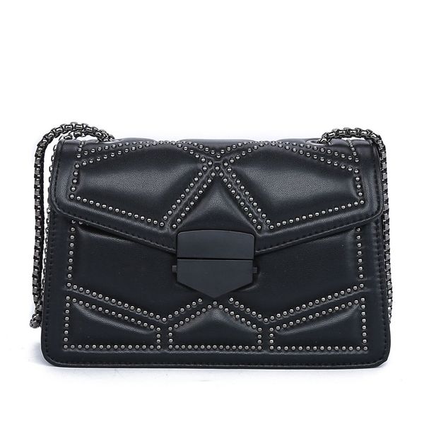 

2022 fashion women luxurys crossbody bag famous classical designer messenger lady pu leather shoulder bags black chain handbag female tote s