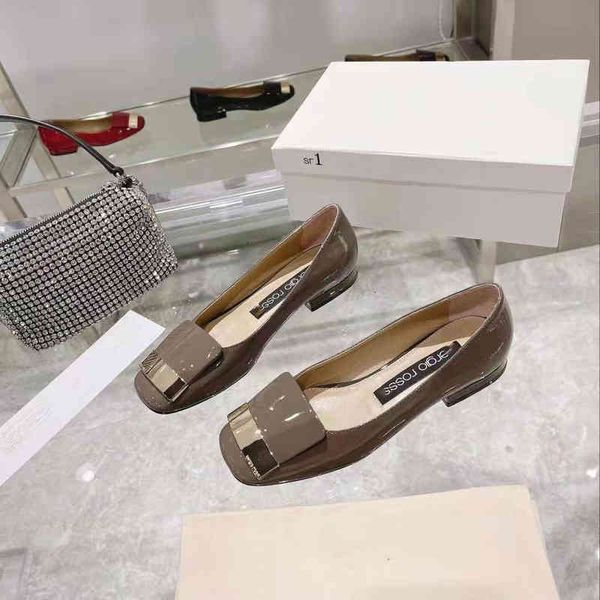 

dress shoes sf spring and summer flat heel thick square head single shoes women's fashion versatile metal buckle shallow mouth lefu laz, Black