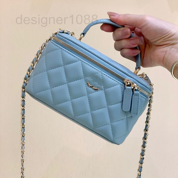 

evening bags designer small fragrance long chain rhombic box mouth red bag makeup one shoulder messenger bag large capacity 8o0a