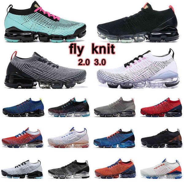 

running shoes fly knit 2.0 3.0 woman man triple black pure platinum particle grey noble red orange blue mans sneakers