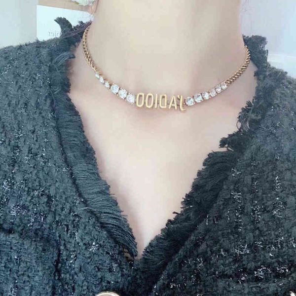 

fine diamond necklaced necklace letter 2022, Golden;silver