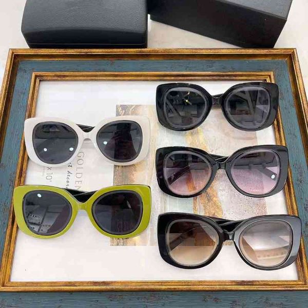 

sunglasses year net red same head plate cat's eye women's fashion versatile men's ve4486 2w13, White;black
