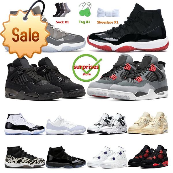 

men basketball shoes 4s black cat 4 red thunder metallic purple fire red sail infrared 11s cool grey pure violet bred women mens sports c