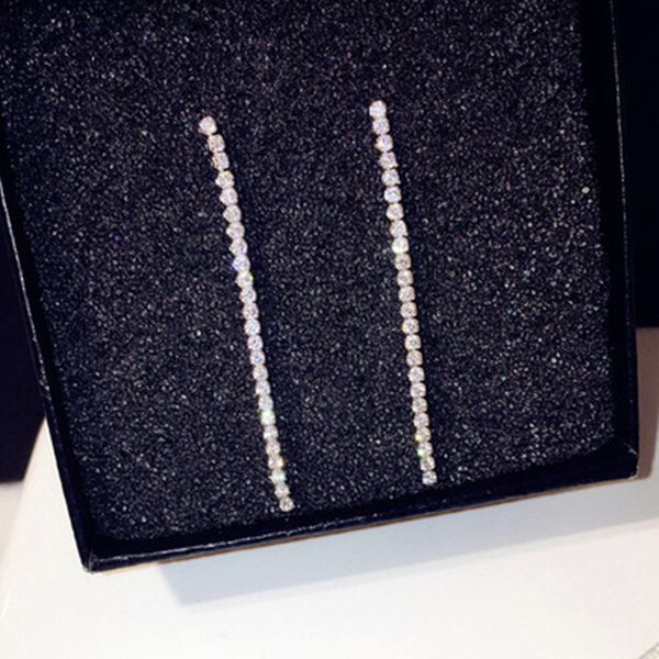 

charm earrings women's shiny rhinestone shape pendant earrings dinner party fashion jewelry accessories, Golden