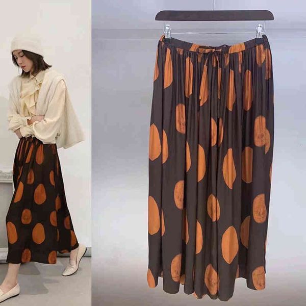 

skirts p4 pure silk printed skirt, Black