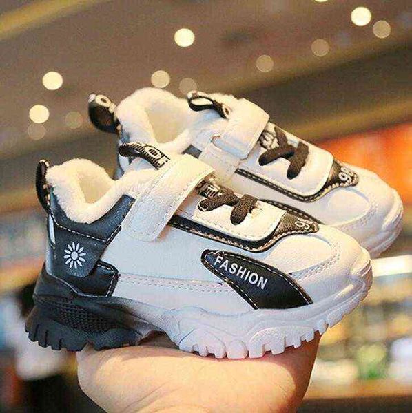 

0-2 years old baby casual shoes children light bottom non-slip warm sports shoes boys and girls soft bottom toddler shoes 15-25 g220517, Black;red