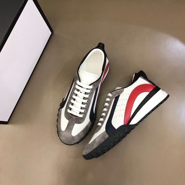 

men's shoes luxury designer brand casual sports shoes calfskin maple leaf print with box dust bag are size39-45, Black