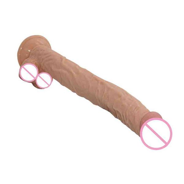 Nxy-Dildos, mehrfarbig, superlanger Penis, schlanker Kristall, Masturbation, umgekehrtes Modell, weiblich, vaginaler Anal-Massagestab, vibrierend, 0316