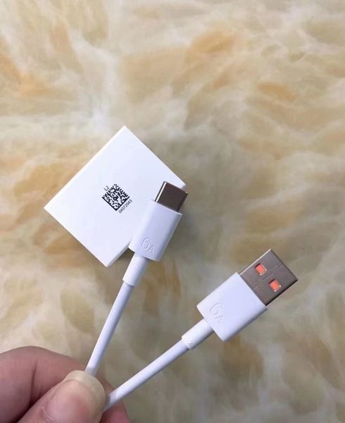 Orijinal Süper Şarj Kabloları 1 M 3ft 6A Tip C USB Kablosu Smartphone Için Android Telefon Huawei Xiaomi Samsung Hızlı Şarj