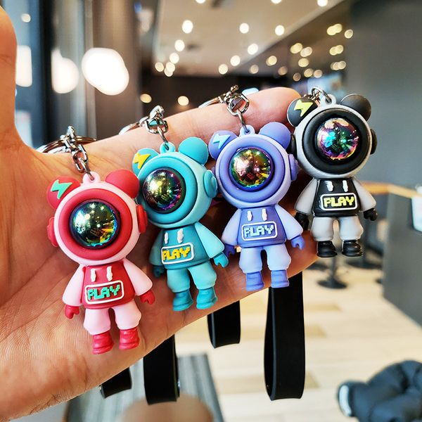 Lightning Play Bear Keychains Portachiavi Catene Holder Creative Epoxy Cool Trend femminile Squisito Fashion Design Portachiavi per auto Ciondolo borsa