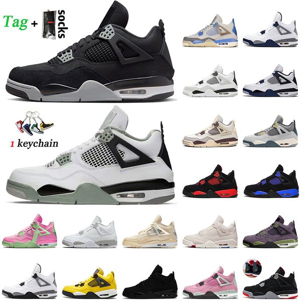 

qualtiy size 13 jumpman 4 basketball shoes 4s seafoam midnight navy sail pink off women mens trainers sports canvas military black cat blue