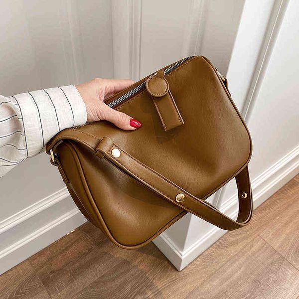 

evening bag small soft pu crossbody s for women 2022 winter simple shoulder luxury trending branded handbags and purses 0623