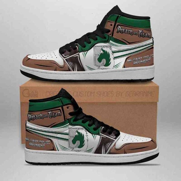 

military police sneakers attack on titan anime, Black