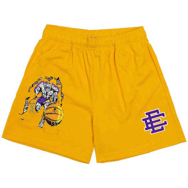 

eric emanuel men's fashion shorts brand ee classic basic new york city skyline luxury casual women men fitness sports pants workout mes, White;black