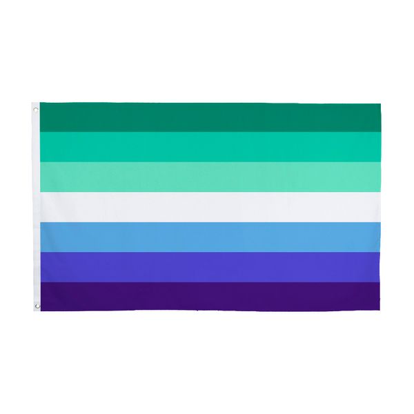 Johnin New Style LGBT Flag fabbrica diretta 90x150cm 3x5ft Bandiera blu all'ingrosso del Gay Pride