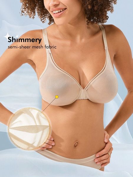 

luvlette sheer fantasy shimmer full support plunging bra p9fe#, Black;red