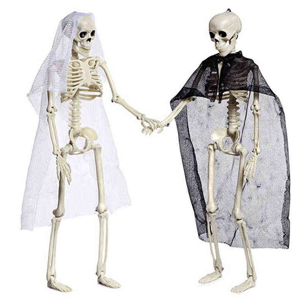 

factory outlet halloween skeleton skeleton simulation human body plastic ghost groom bride couple decorative props