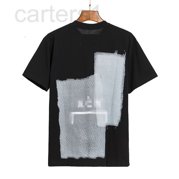 

men's t-shirts designer correct version of cold wall graffiti paint printing loose fog high street hip hop men's and women's, White;black