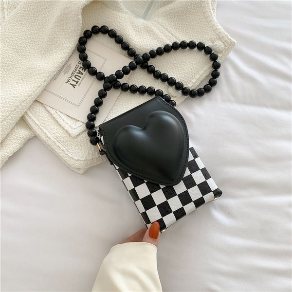 

2022 new bags 5 colours two-tone mini handbag flap phone bag fashion bag