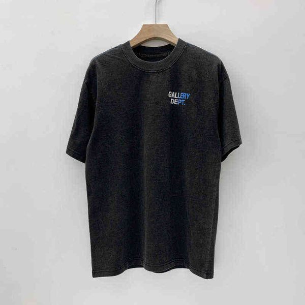 

gallerydept mens fashion brand street hip hop high gd casual loose print round neck short sleeve t-shirt men v7gg, White;black
