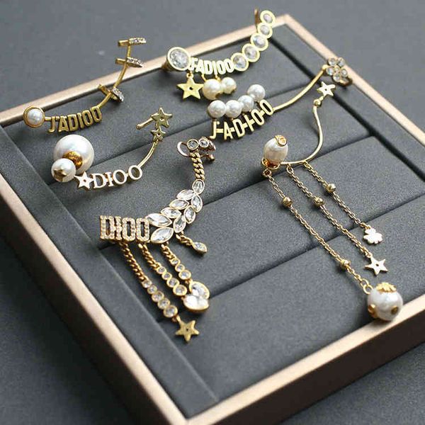 

factory wholesale family maisui eye series tassel earrings earrings female super fairy temperament advanced sense of literature and art pear, Golden