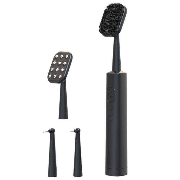 

household dental calculus remover&facial cleansing brush tartar remover whitening teeth care oral irrigator face massager 220713