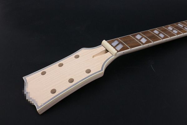 

22 fret guitar neck 24.75inch maple rosewood fretboard binding head parallel