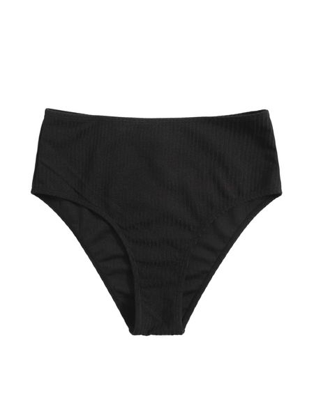 

plain high waisted bikini bottom z2zu#, White;black