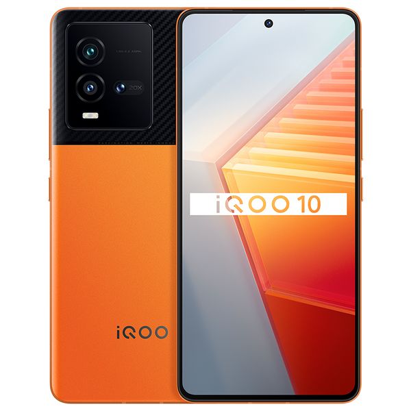 Orijinal Vivo IQOO 10 5G Cep Telefonu 8GB 12GB RAM 256GB 512GB ROM Snapdragon 8 Plus Gen 1 50.0MP AF NFC Android 6.78 