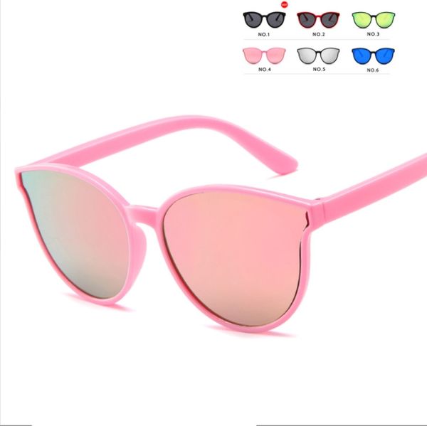 Großhandel Kinder Sonnenbrille Kinder Jungen Mädchen Sonnenbrille UV 400 Schutz Niet Gafas Anti-UV Baby Sonnenschutz Brillen