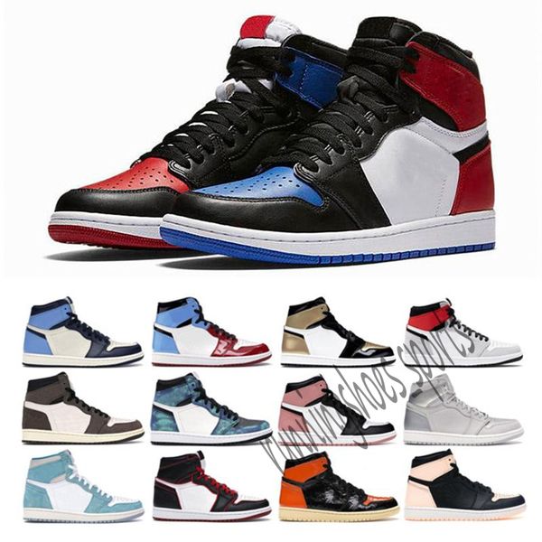 

jump man 1 basketball shoes athletics sneakers running shoe for women sports torch hare game royal pine green court without box 36-46 size