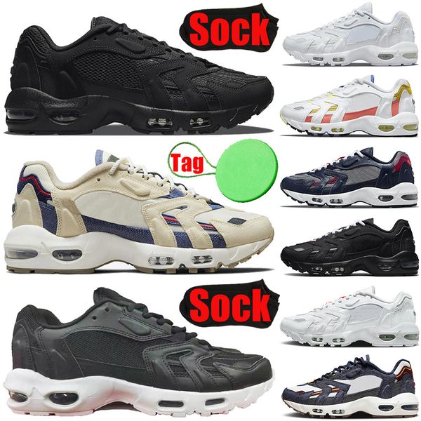 

with sock tag 96 ii 96s mens womens running shoes triple black white beach blackened blue summer pastels usa bright mango men trainers sport
