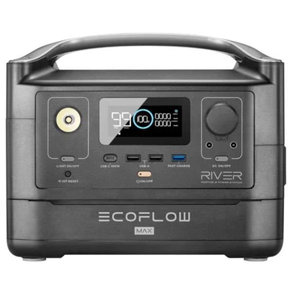 

ecoflow river max portable power station - black
