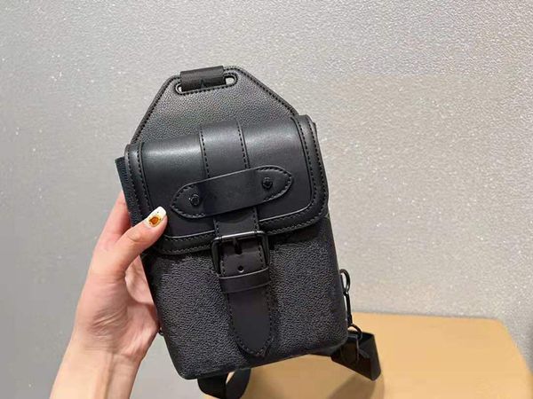 Borsa a tracolla da uomo Borsa a tracolla da uomo Lusso maschile e femminile Borsa di moda Mini Borse per telefono Borsa a tracolla di alta qualità Confezione da tasca casual da esterno