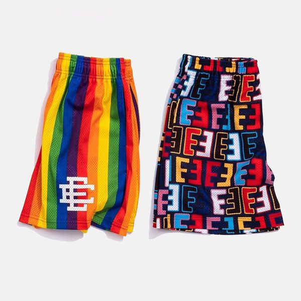 

eric emanuel ee basic short newyork city skyline men's casual shorts fitness sports pants summer gym workout mesh beach basketball foot, White;black
