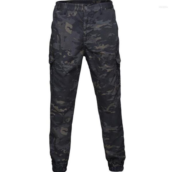 Calças de caça homens táticos ao ar livre preto cp camuflagem de combate militar cargo calça de moda de moda de moda casual sports calcshunting