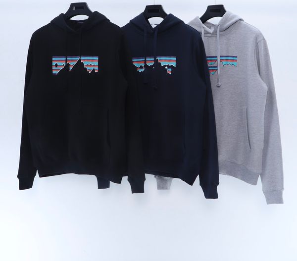 

men's hoodies sweater stone autumn and winter new trendy brand printing couples loose casual round neck street style long sleeves, Black