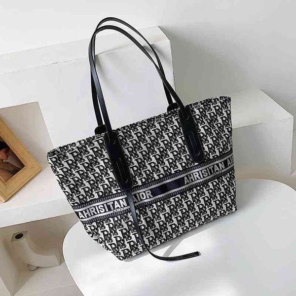 

tide big large capacity one shoulder canvas shopping portable tote bag tide