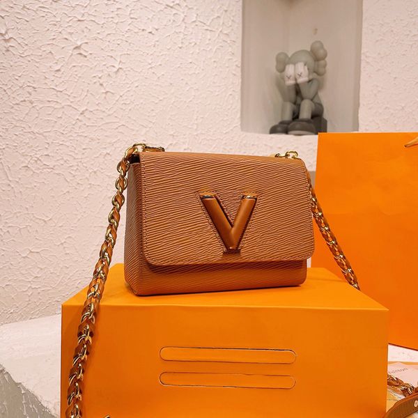 

messenger bag for women handbag twist bag designer luxury handbags chain crossbody shoulder bag lady purse wallet width 19cm clutches for wo