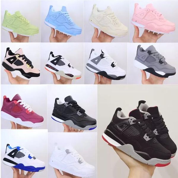 

td 4s splatter kids baketball shoes cool grey pale citron motorsports newborn baby boys girls for love of the game toddler alternate outdoor, Black