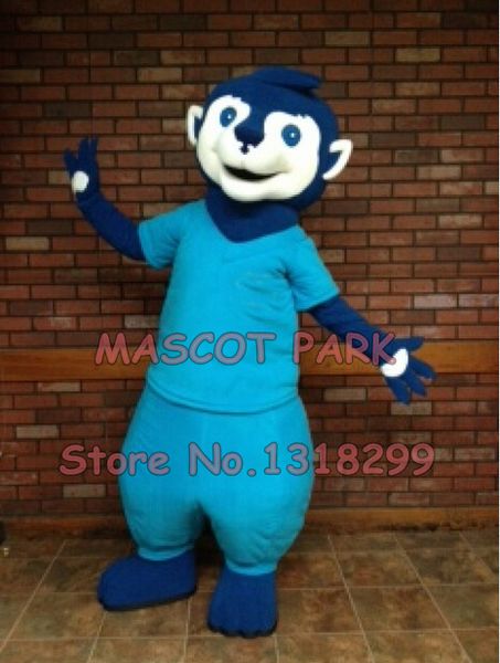 

mascot doll costume mascot blue meerkat mascot costume size customizable cartoon animal theme carnival anime mascotte fancy dress kits, Red;yellow