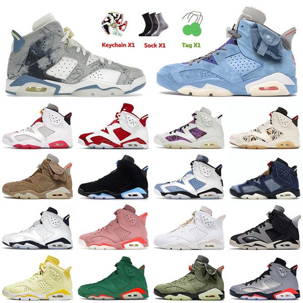 

jumpman 6 6s vi mens basketball shoes washed denim university blue gold hoops bordeaux singles day triple black trainers sneakers eur 47