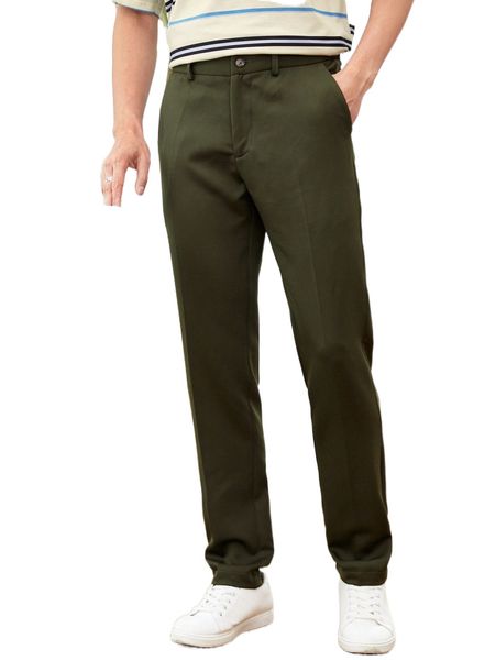 

men slant pocket pants 74dk#, Black