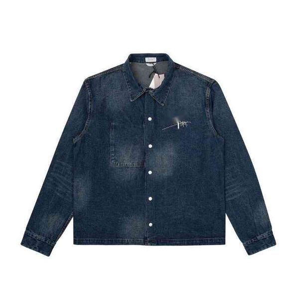 

luxury designer jacket luxury brand c 22 d classic bee embroidery denim jackets fashion loose casual, Black;brown