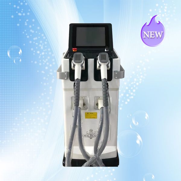 

double handle diode laser for permanent hair removal machine salon clinic use whole sales price, Black