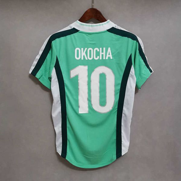 

haveluxury 1994 1996 1998 retro soccer jerseys 94 vintage 96 football shirt okocha jersey yekini finidi 98 classic maillot de foot customize, Black