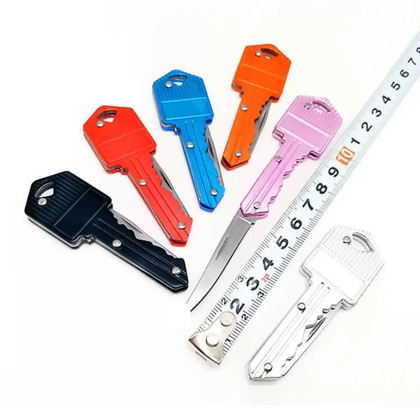 Klappmesser-Schlüsselanhänger, Mini-Taschenmesser, Outdoor-Jagd, taktisches Messer, Überlebenswerkzeug