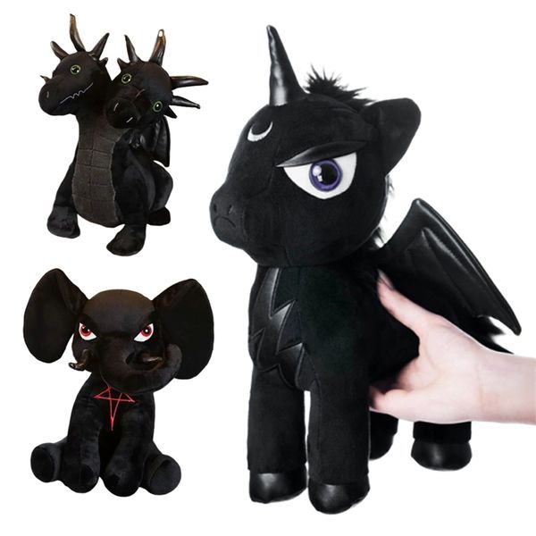 Trendy Dolls Animali di pezza KILLSTAR Devil Doll Peluche Carino Black Doll Coniglio Nero Pentacolo Elefante Idra Anubis Giocattoli LJ201126