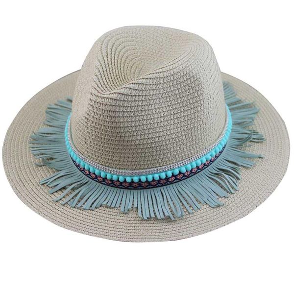Берец -богемный стиль весенний элегантный женщины искусственная соломенная шляпа летняя женщина панама Сомбреро кепка для вечеринки иди на пляжные