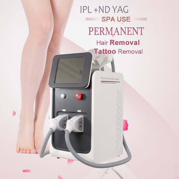 Beauty Center Verwenden Sie eine 3-in-1-Lasermaschine IPL Rf Nd YAG Multifunktionaler Haarentferner Tattooentfernung Gesichtshautverjüngungsinstrument Aknebehandlung Facelift-Gerät